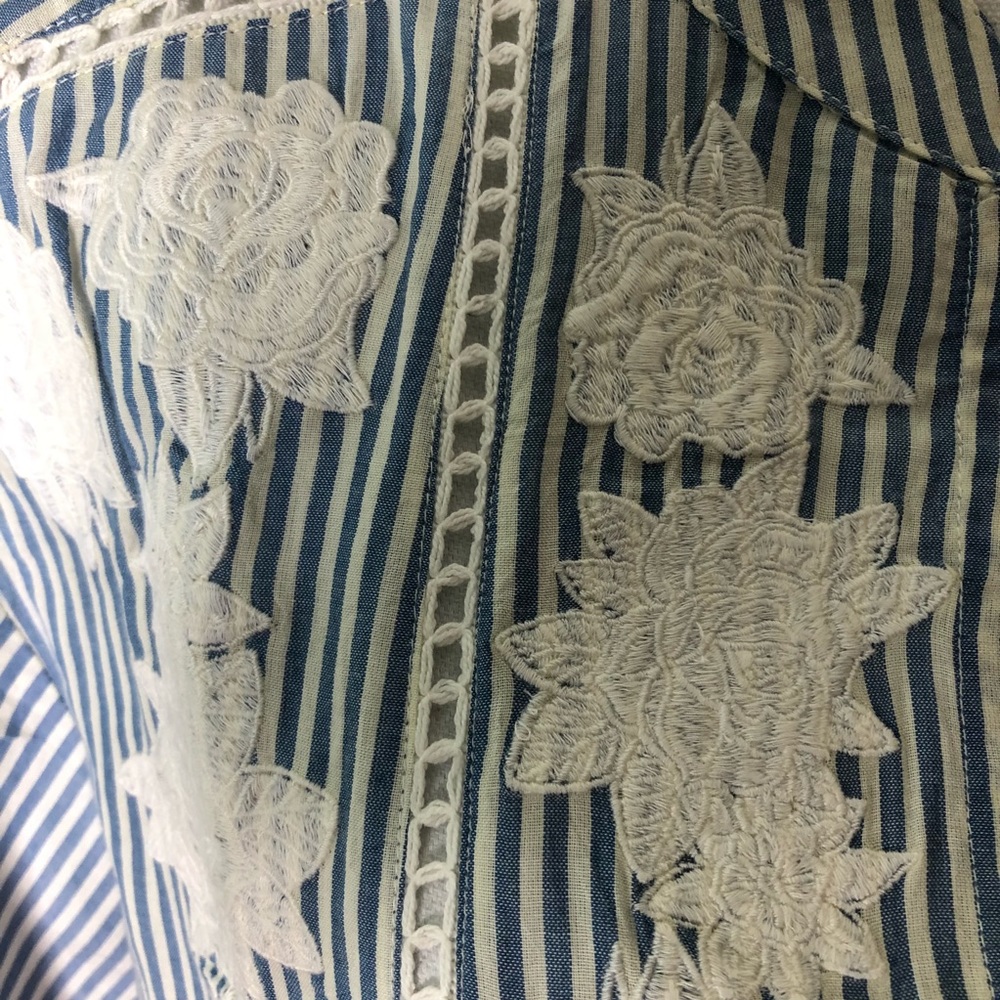 NEW Free People Liya Embroidered Tunic Top Sm/med - Picture 8 of 8